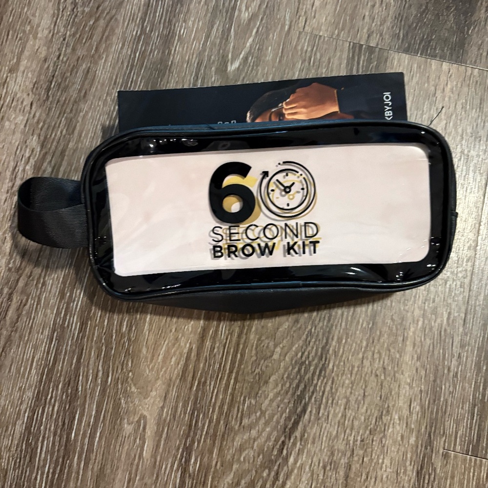 Cosmetic 60 Second Brow Kit clear Cosmetic Pouch